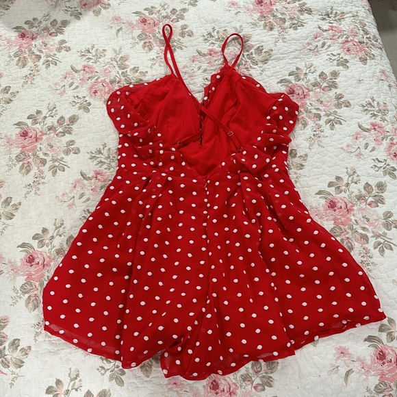 Polka Dot Romper - Picture 2 of 10